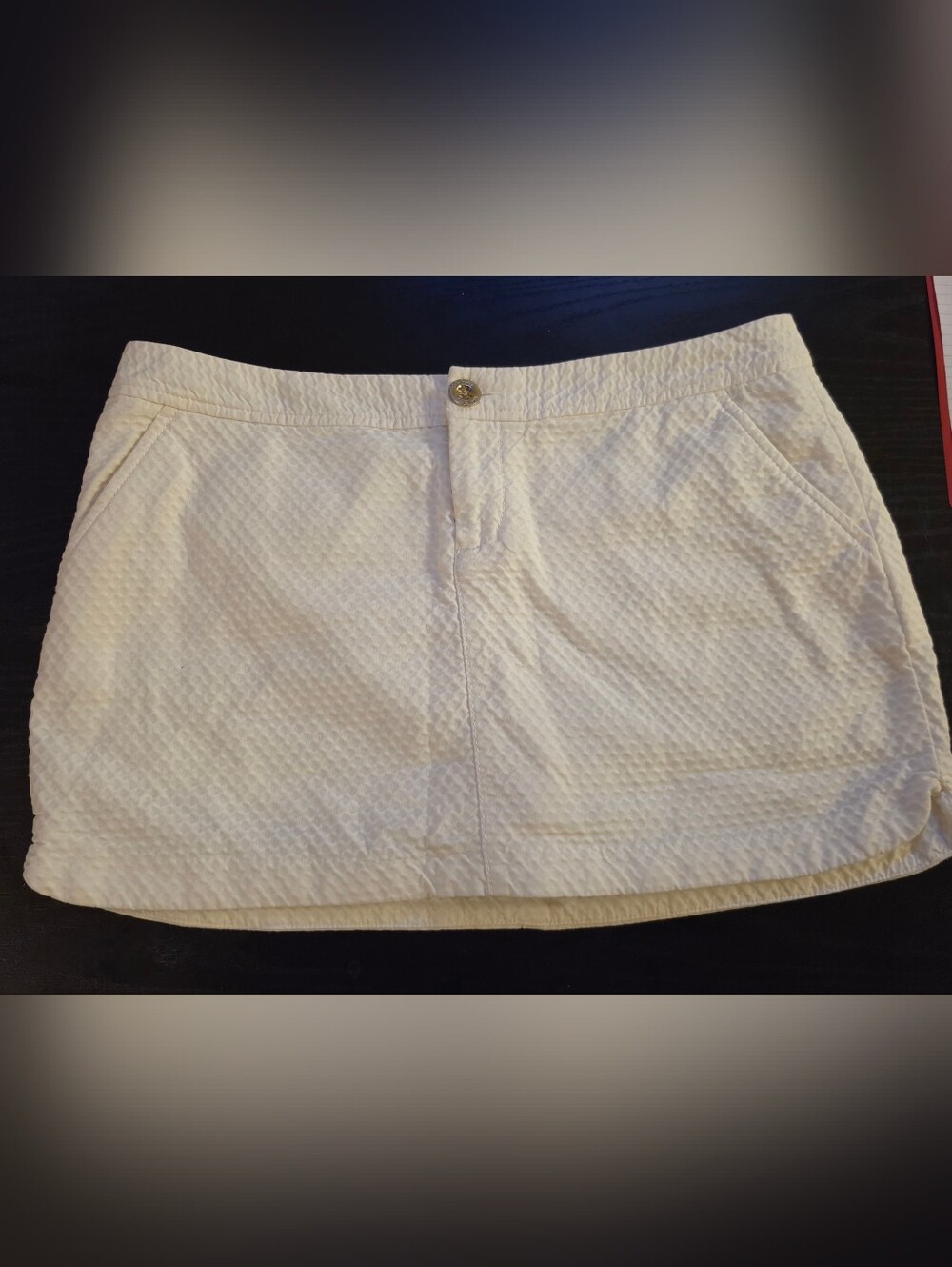 Lilly Pulitzer White Cotton Skort Size 6